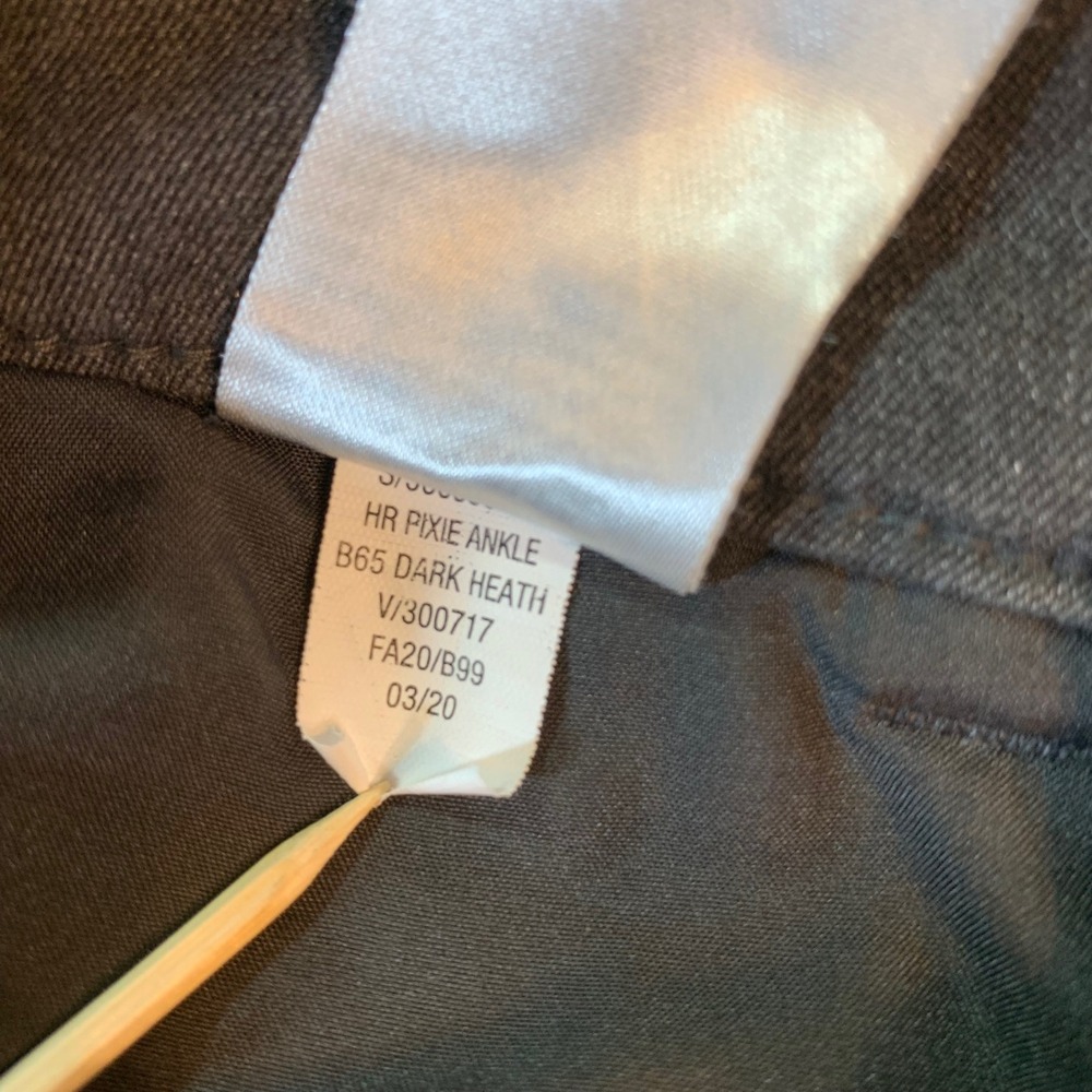 Old Navy Pixie Pants Womens 2 High Rise‎ Slim Pockets Gray Career Church Office - Picture 6 of 11